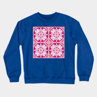 Elegant Pink Seamless Pattern Crewneck Sweatshirt